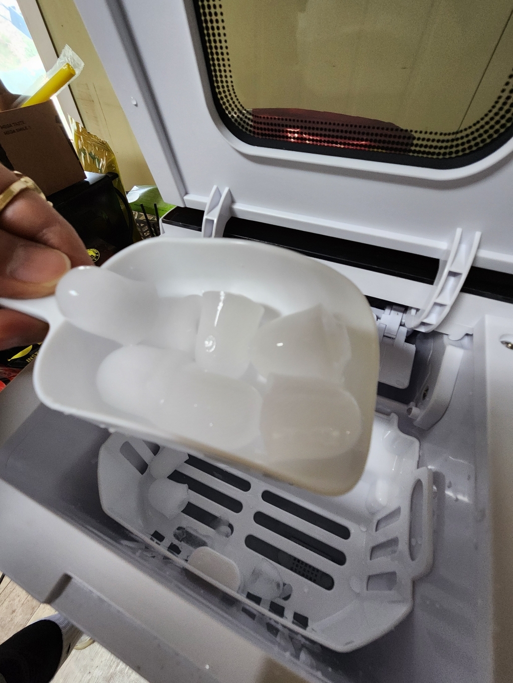 듀플렉스 가정용 미니 제빙기 자동세척 얼음 12kg 이미지 2