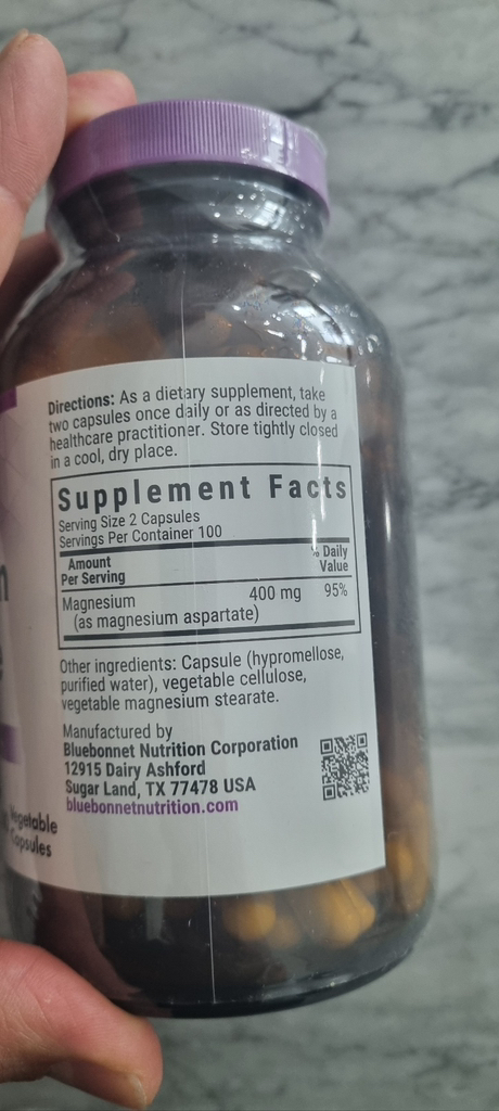 블루보넷 마그네슘 아스퍼테이트 400mg 베지터블 캡슐 200정, 1개 맛있게 먹은 솔직 후기 - 상품 이미지 3