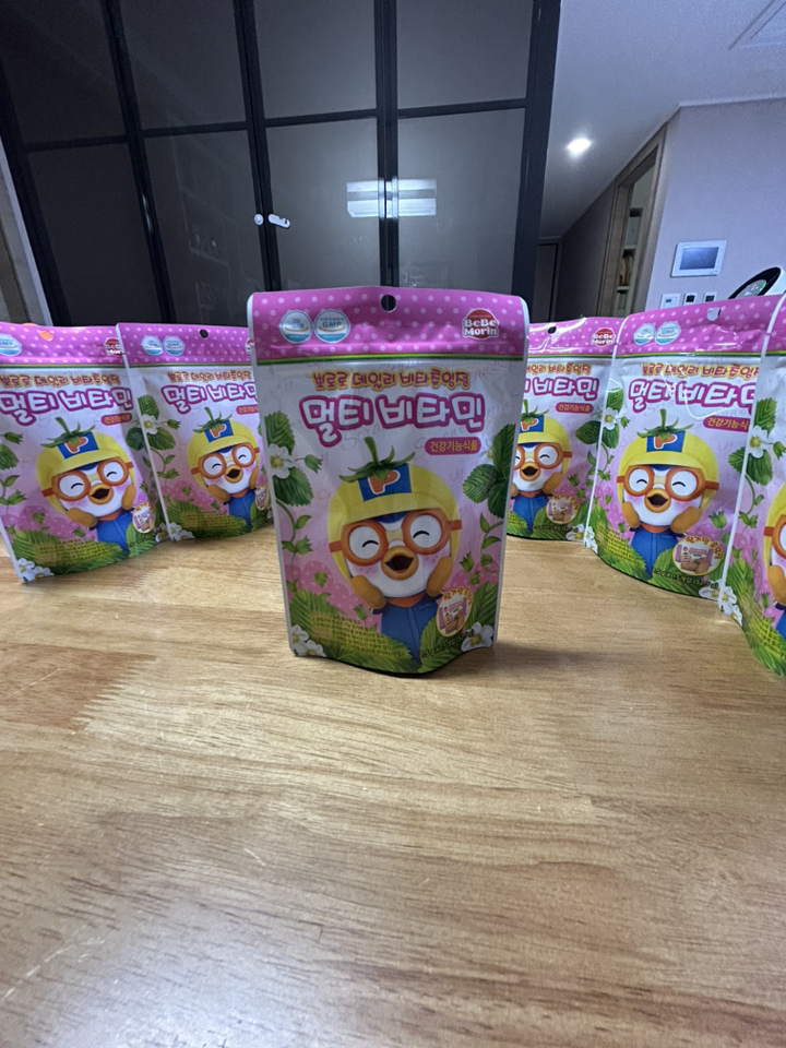 뽀로로 데일리 비타츄잉정 멀티 비타민 15정 딸기맛 52.5g, 4개 실사용 후기 | 효과 있을까? - 상품 이미지 3