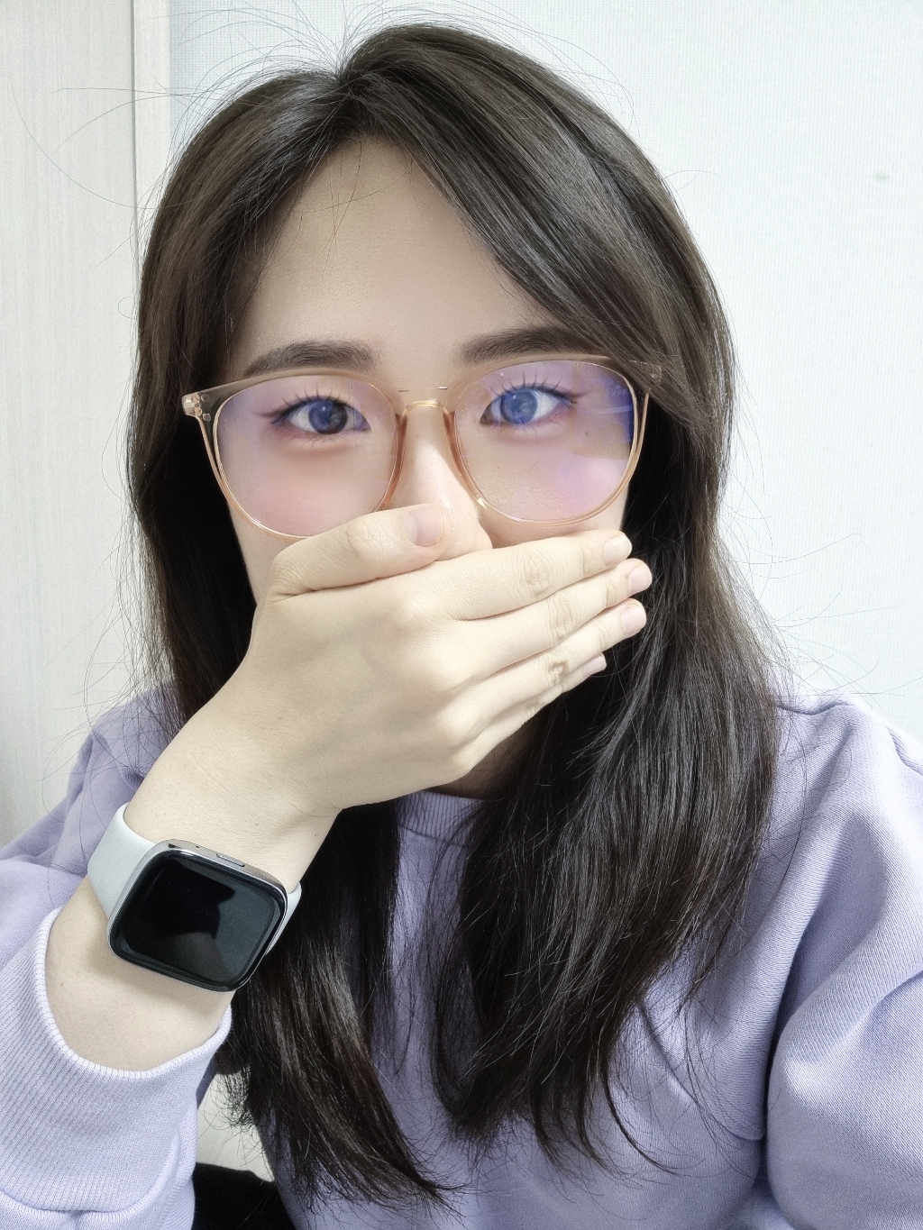 BETHEL 블루라이트 차단안경 뿔테 세미 오버사이즈 안경 이미지