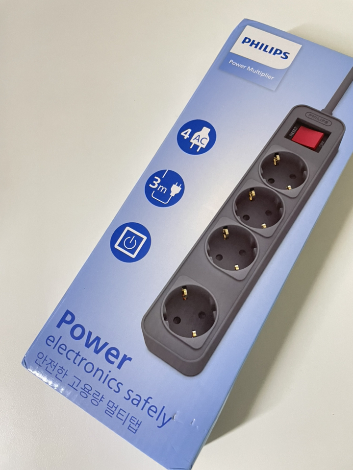필립스 고용량멀티탭 4000W 워크탭 과부하차단 솔직 후기 | 실제 배치 사진 포함 - 상품 이미지 2
