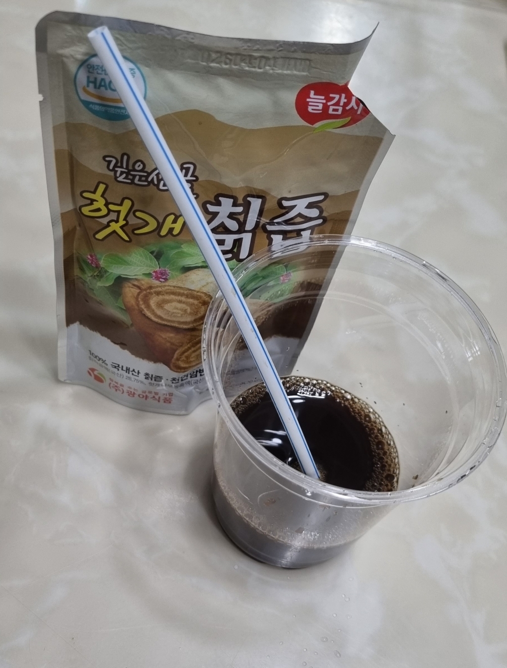 광야식품 헛개나무 칡즙 파우치 130ml 1BOX(30개입) 130ml,... 맛있게 먹은 솔직 후기 - 상품 이미지 2