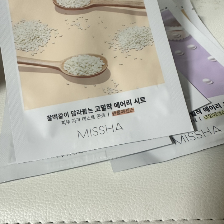 미샤 에어리 밀착 시트마스크 쌀 이미지 4