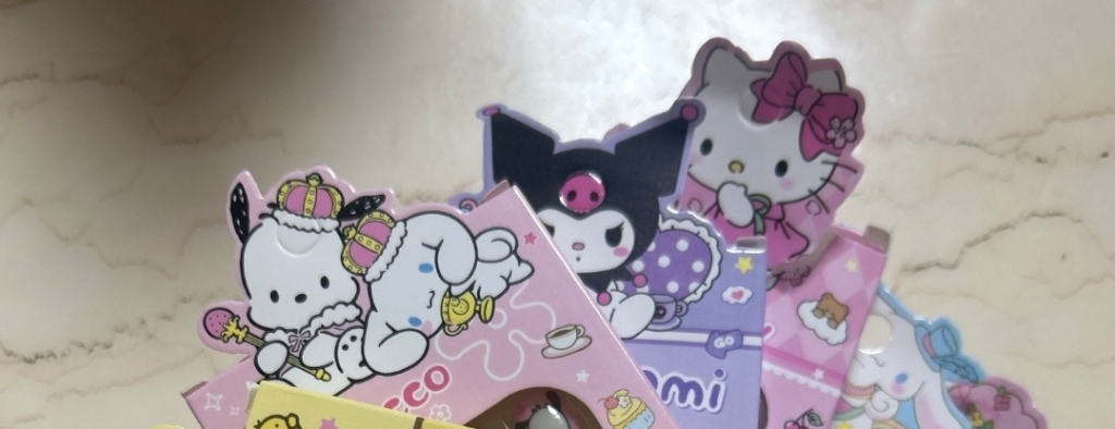 산리오 손톱 6종 네일 세트 시나모롤 마이멜로디 쿠로미 캐릭터 스티커 유아 아동 아기 이미지 4