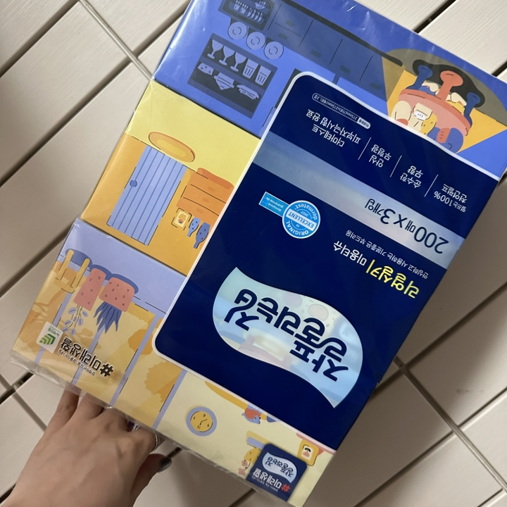 잘풀리는집 스퀘어 천연펄프 미용티슈 2겹 180매, 6개 이미지 2