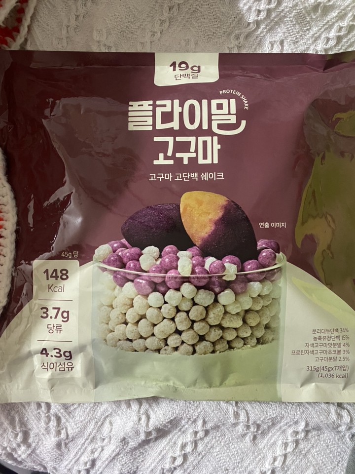 플라이밀 단백질 쉐이크 고구마 45g, 7개 솔직 후기 | 실사용자 리뷰 분석 - 상품 이미지 3