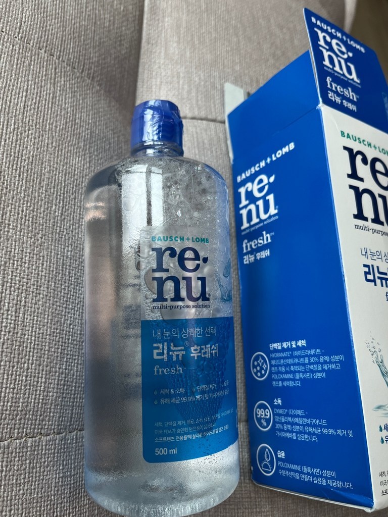 리뉴 후레쉬 렌즈 세정액 500ml, 4개 이미지 2