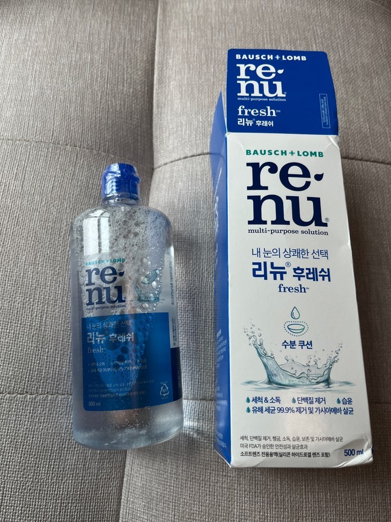 리뉴 후레쉬 렌즈 세정액 500ml, 4개 실사용 후기 | 효과 있을까? - 상품 이미지 3