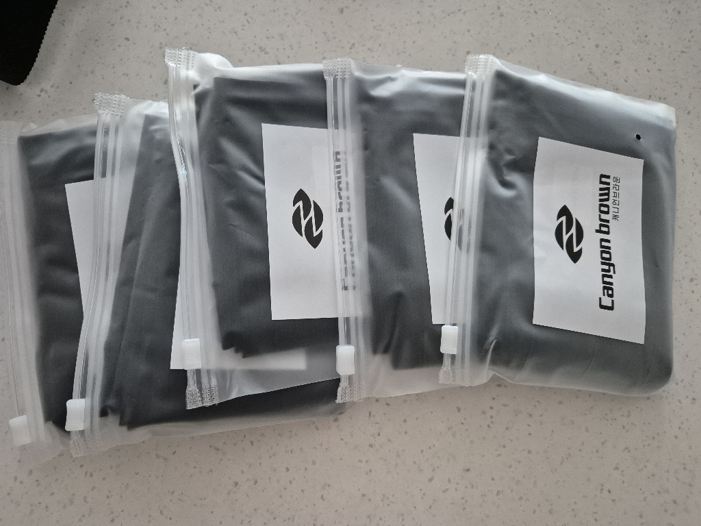 캐니언브라운 남성용XXL 심리스 남자 쿨토시 2P X 5세트 빅사이즈, 블랙 이미지 2