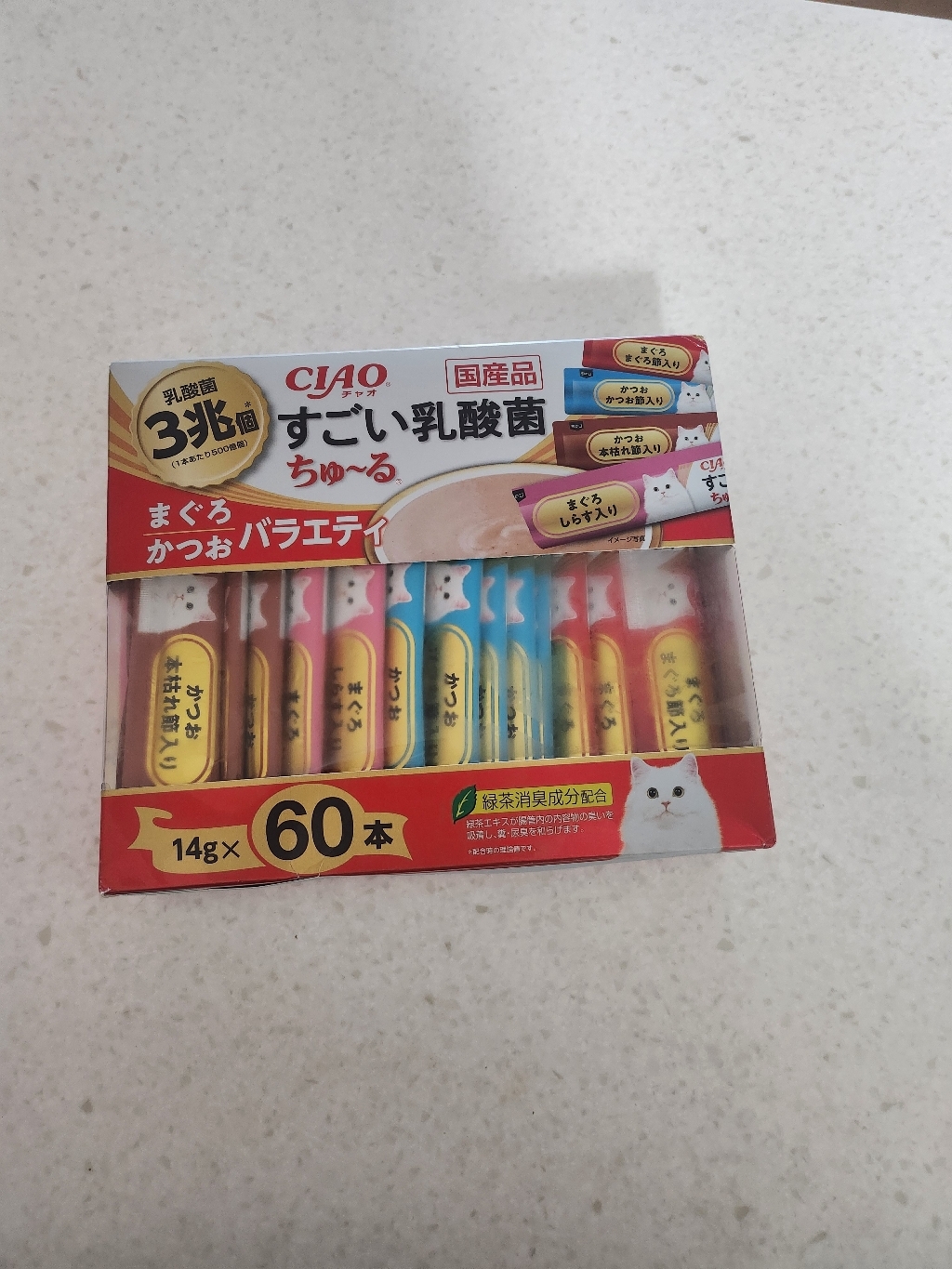 이나바 챠오 스고이 유산균 츄르 버라이어티 14g 60개입 고양이간식 솔직 후기 | 실제 사용자 리뷰 총정리 - 상품 이미지 2