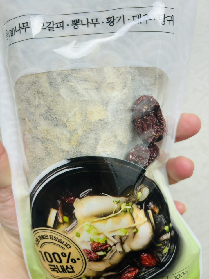 자연초 국내산 삼계탕 백숙재료 100g, 3개 맛있게 먹은 솔직 후기 - 상품 이미지 4