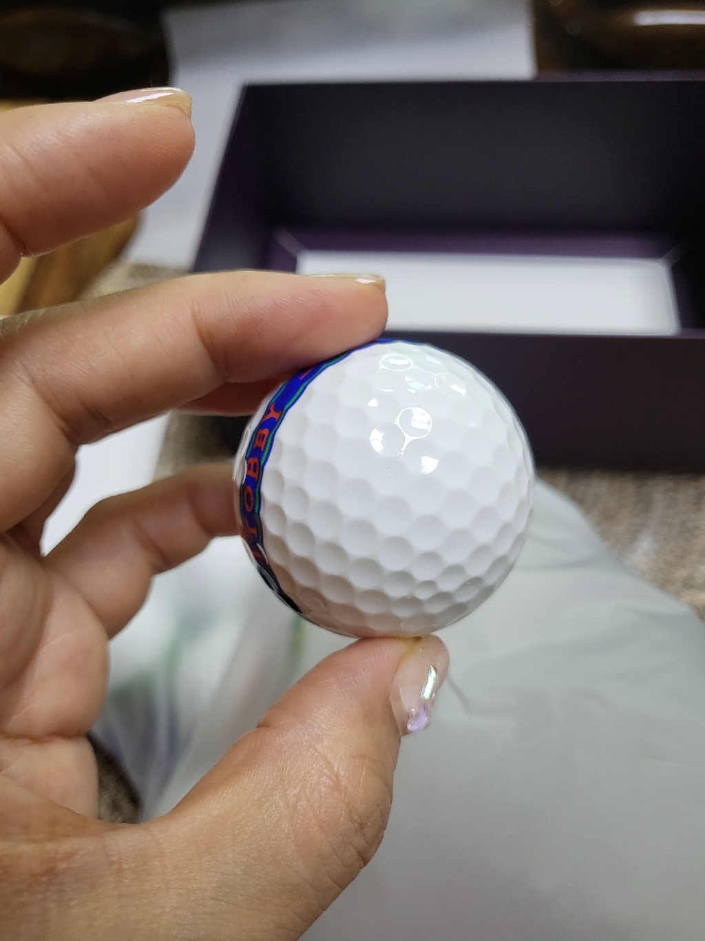 토비 저압축 골프공 대회공인구 12개입 비거리 퍼팅라인 선물 이미지 4