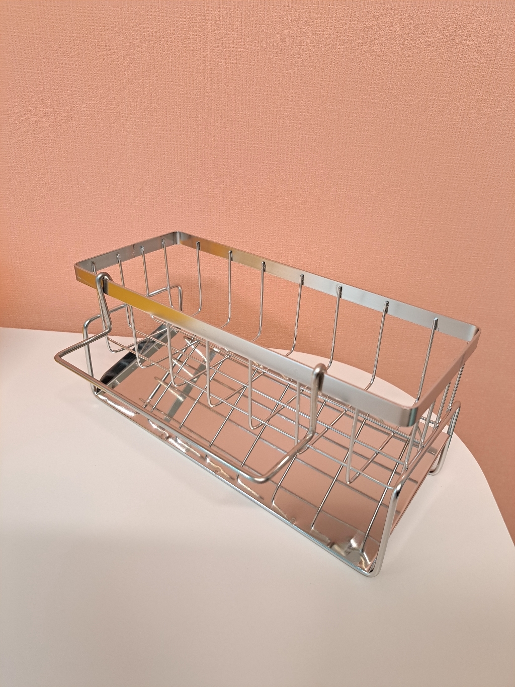 헤인느 304 올스텐 자동 물빠짐 수세미 거치대 이미지 2