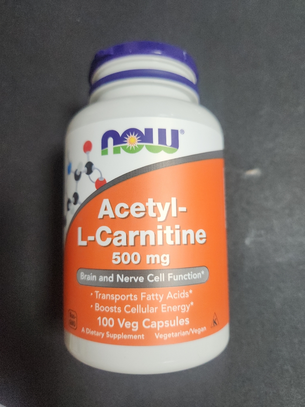 나우푸드 아세틸-L-카르니틴 500mg 베지 캡슐 100정, 1개 이미지 3