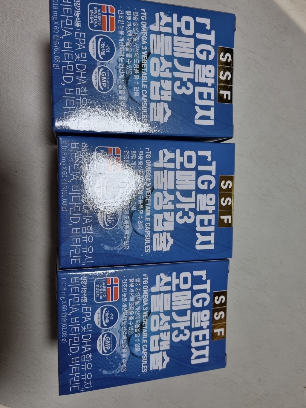 순수식품 rTG 알티지 오메가3 1000mg 60정, 3개 이미지 2