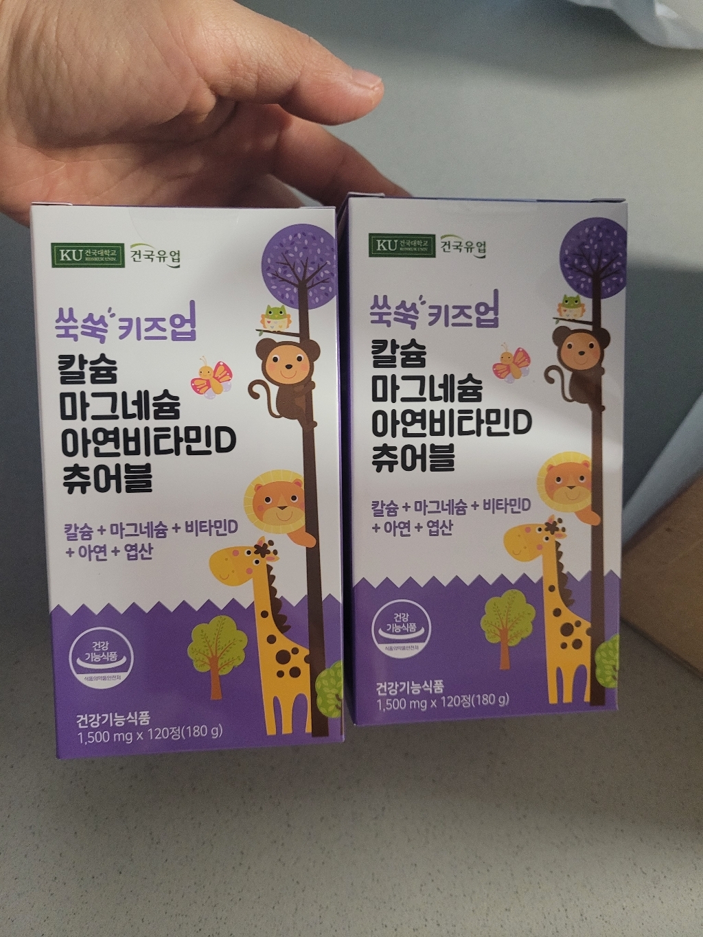 건국유업 쑥쑥 키즈업 칼슘 마그네슘 아연 비타민D 츄어블 180g 120... 솔직 후기 | 실사용자 리뷰 분석 - 상품 이미지 4