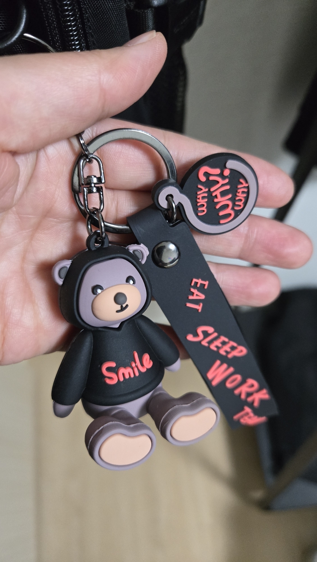 도림 스마일 곰돌이 자동차 키링 실사용 후기 | 효과 있을까? - 상품 이미지 4