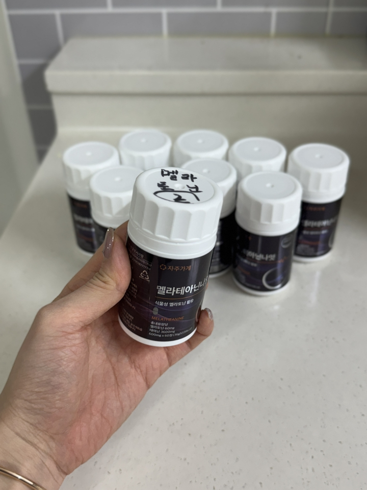 식물성 멜라토닌 1일 2mg 함유 멜라 테아닌 나잇 식약청인증 HACCP 자주가게 60정, 1개 이미지 3