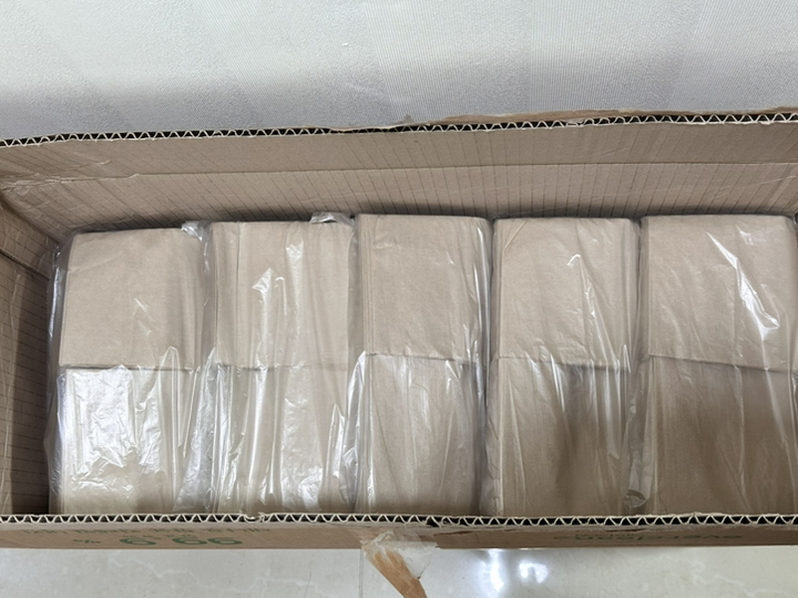 친환경 갈색 냅킨 10000 장 / 박스 _ 대나무 칵테일 냅킨 _ 항균 99% _ 먼지도 적고 물에 강해요 _ 100% 대나무 천연유래 원료. 이미지 4