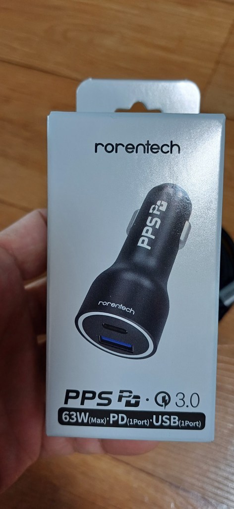 로랜텍 PPS 63W 2포트 초고속 시거잭 차량용 충전기 + 60W C ... 실사용 후기 | 효과 있을까? - 상품 이미지 3