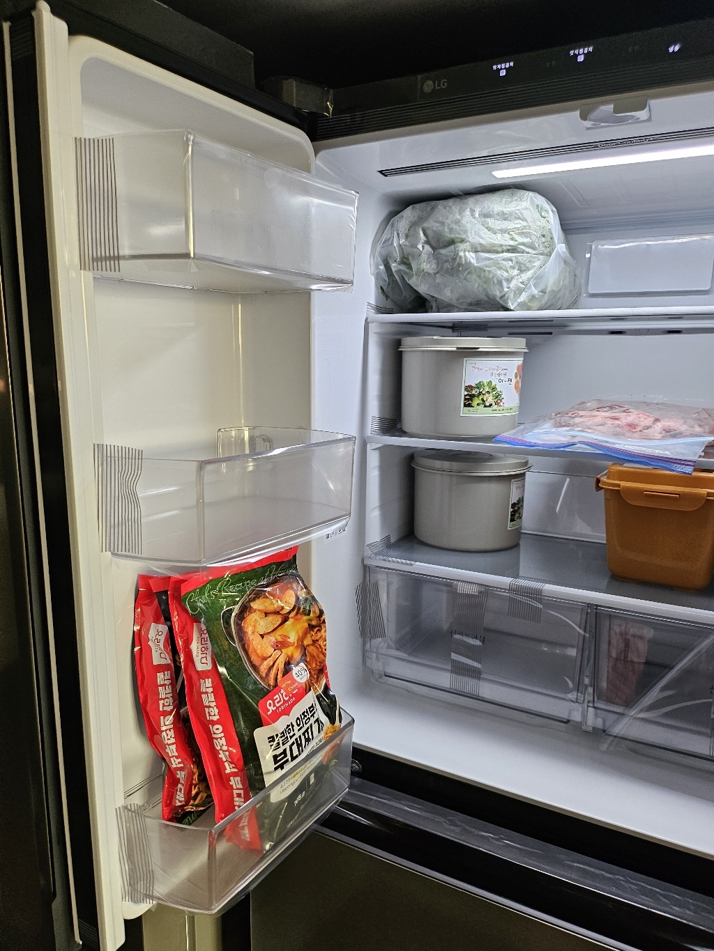 [색상선택형] LG전자 오브제 505L 컨버터블 스탠드형 4도어 김치냉장고 메탈 김치톡톡 방문설치 이미지 2