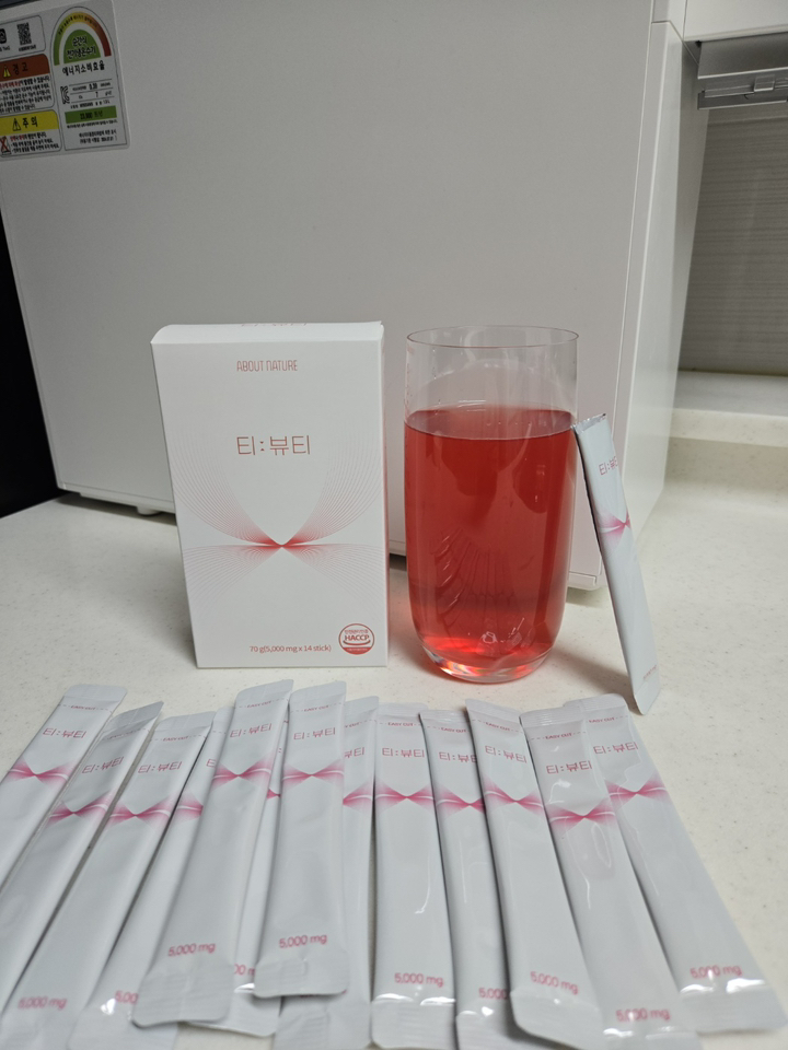 티뷰티 카페인없는 제로 칼로리 호박 팥 히비스커스 아르기닌 유산균 홍삼 차 14회분, 2개 이미지 4