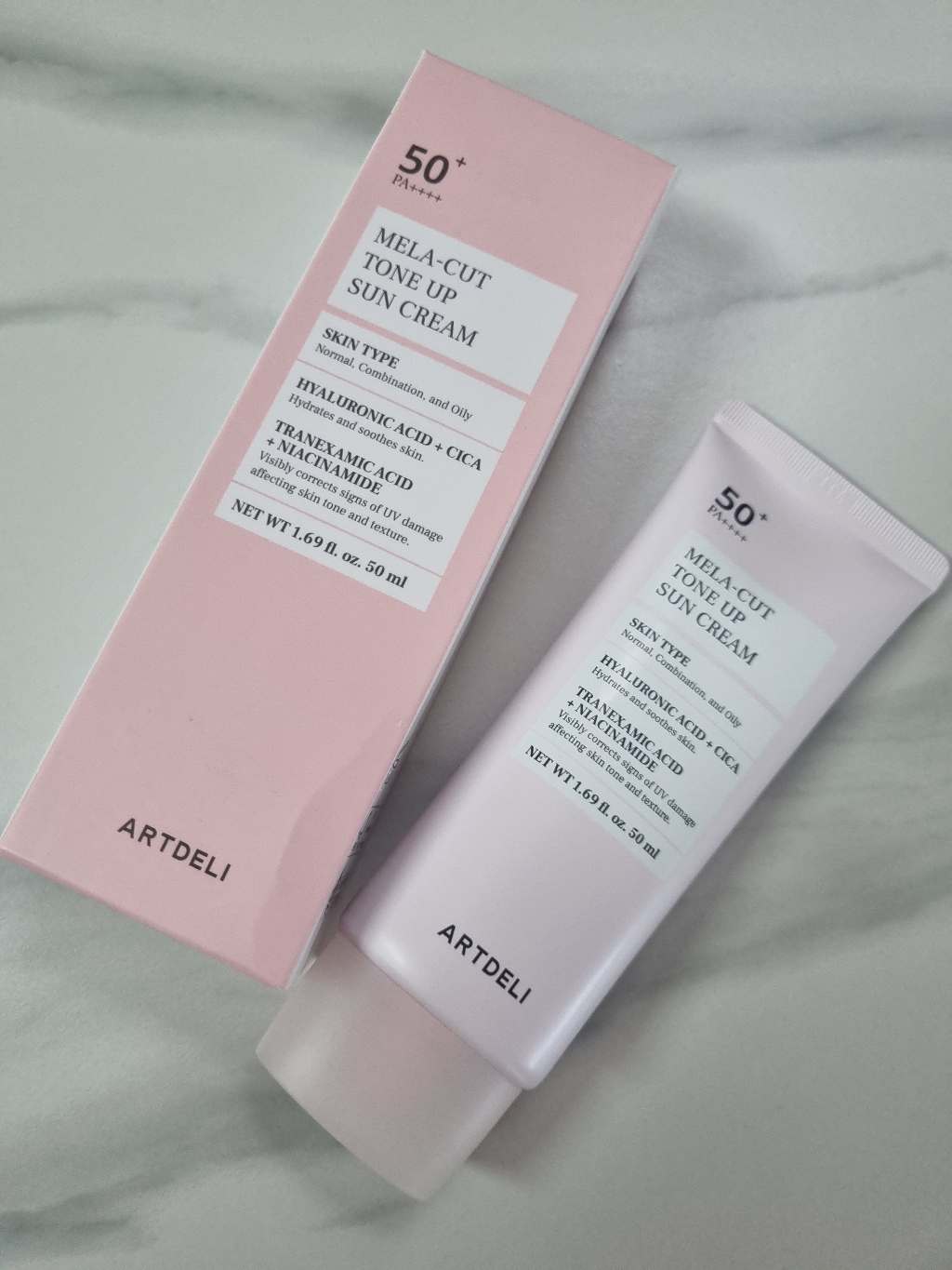 아트델리 멜라 컷 톤업 선크림 SPF50+PA++++/기미 잡티 이미지 4