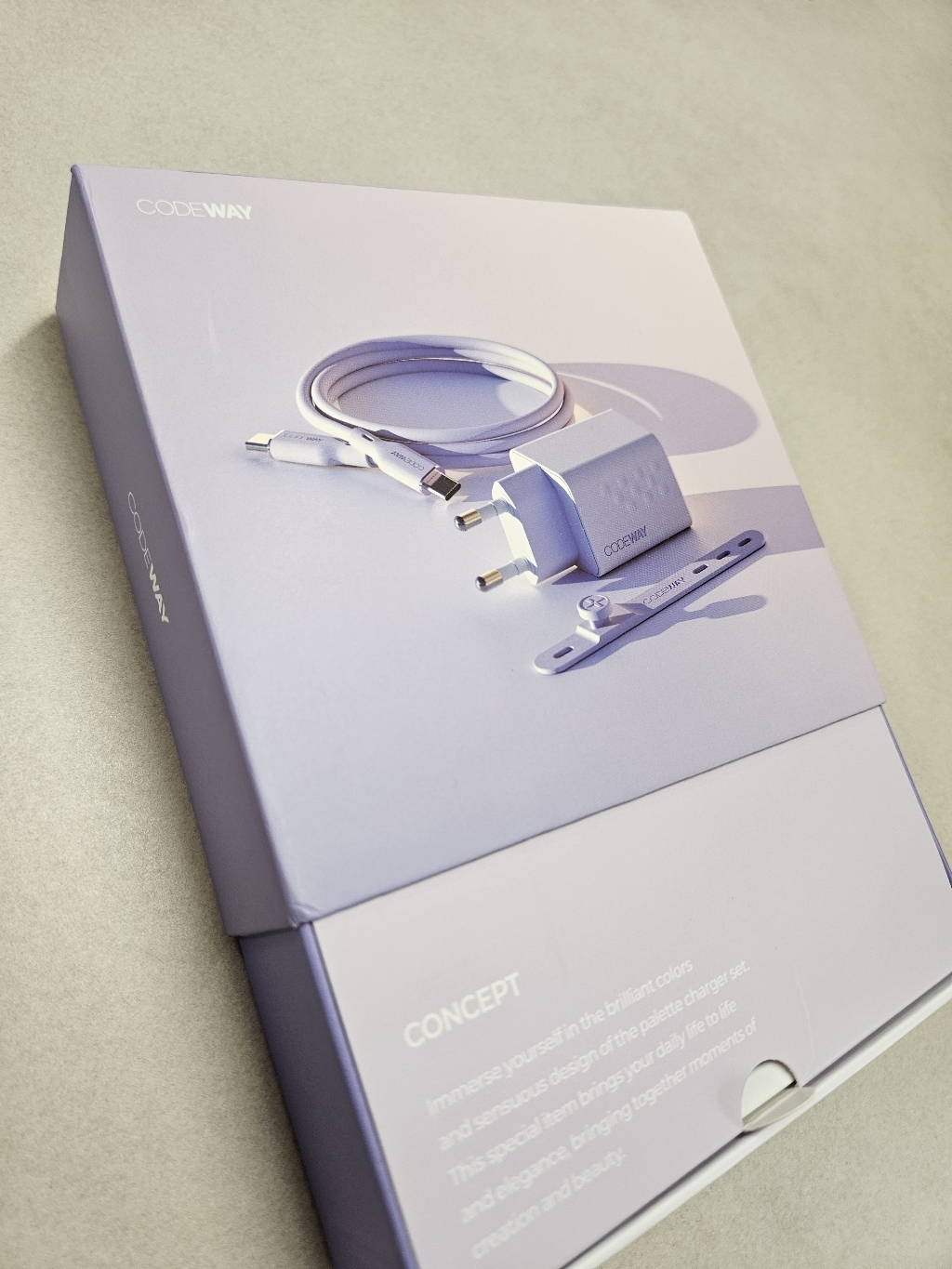코드웨이 50W 초 고속 충전기 + 100W C to C 타입 초고속 충전 케이블 2M 이미지 3