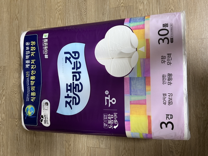 잘풀리는집 궁 3겹 30M 두루마리화장지 휴지 이미지 2