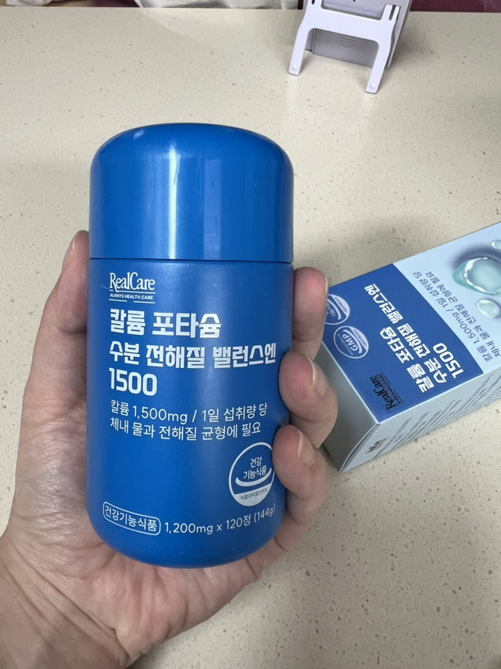 리얼케어 칼륨 포타슘 수분 전해질 밸런스엔 1500 144g 120정, 1개 이미지 4