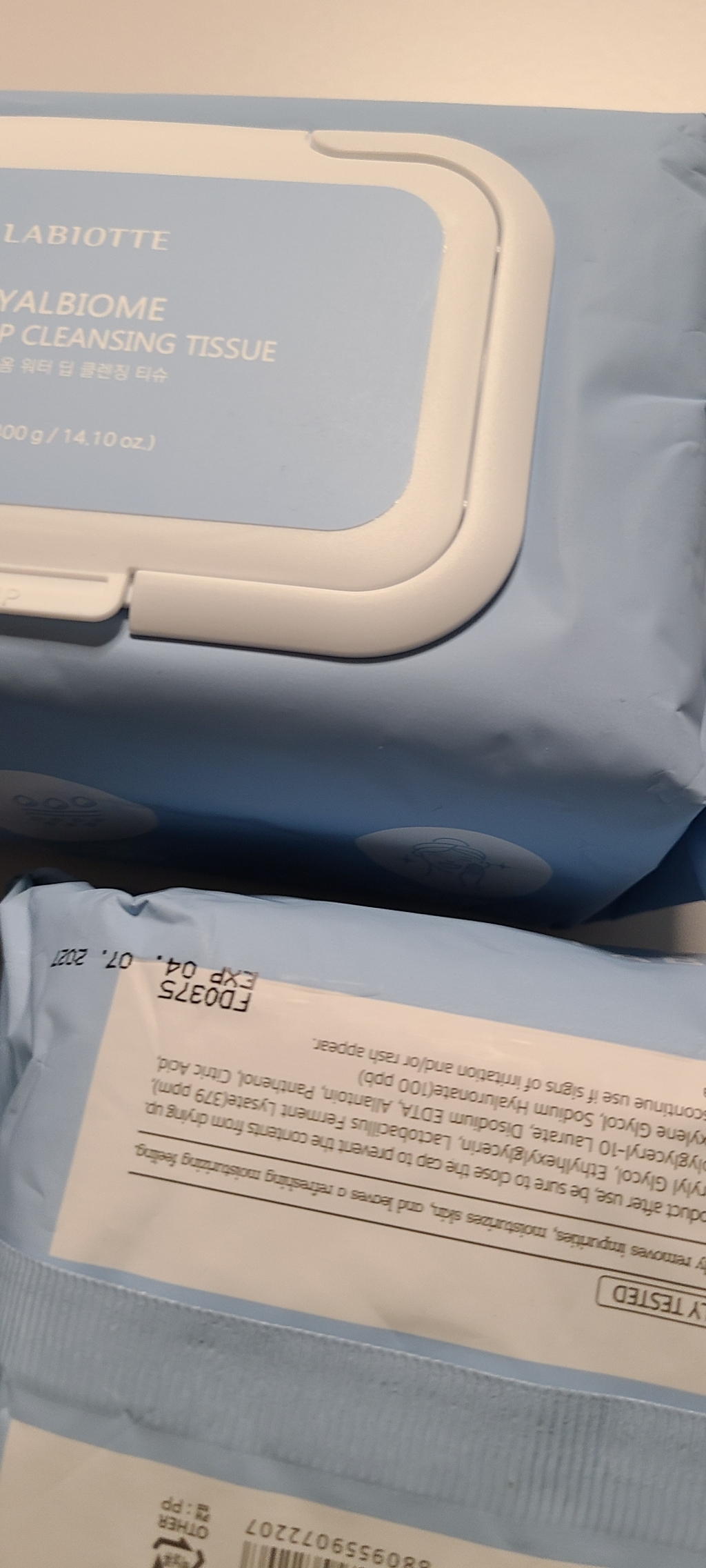 라비오뜨 히알바이옴 워터 딥 클렌징 티슈 372991 이미지 4