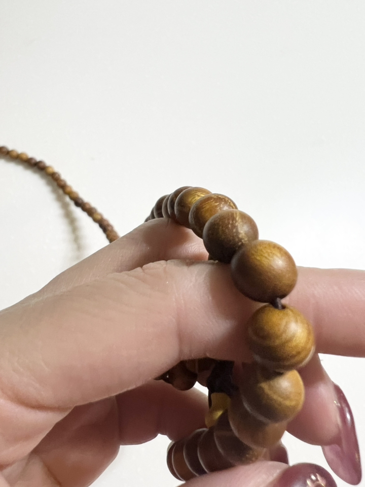 론조모니 재물운 소원성취 향나무 108염주 불교 용품 이미지 4