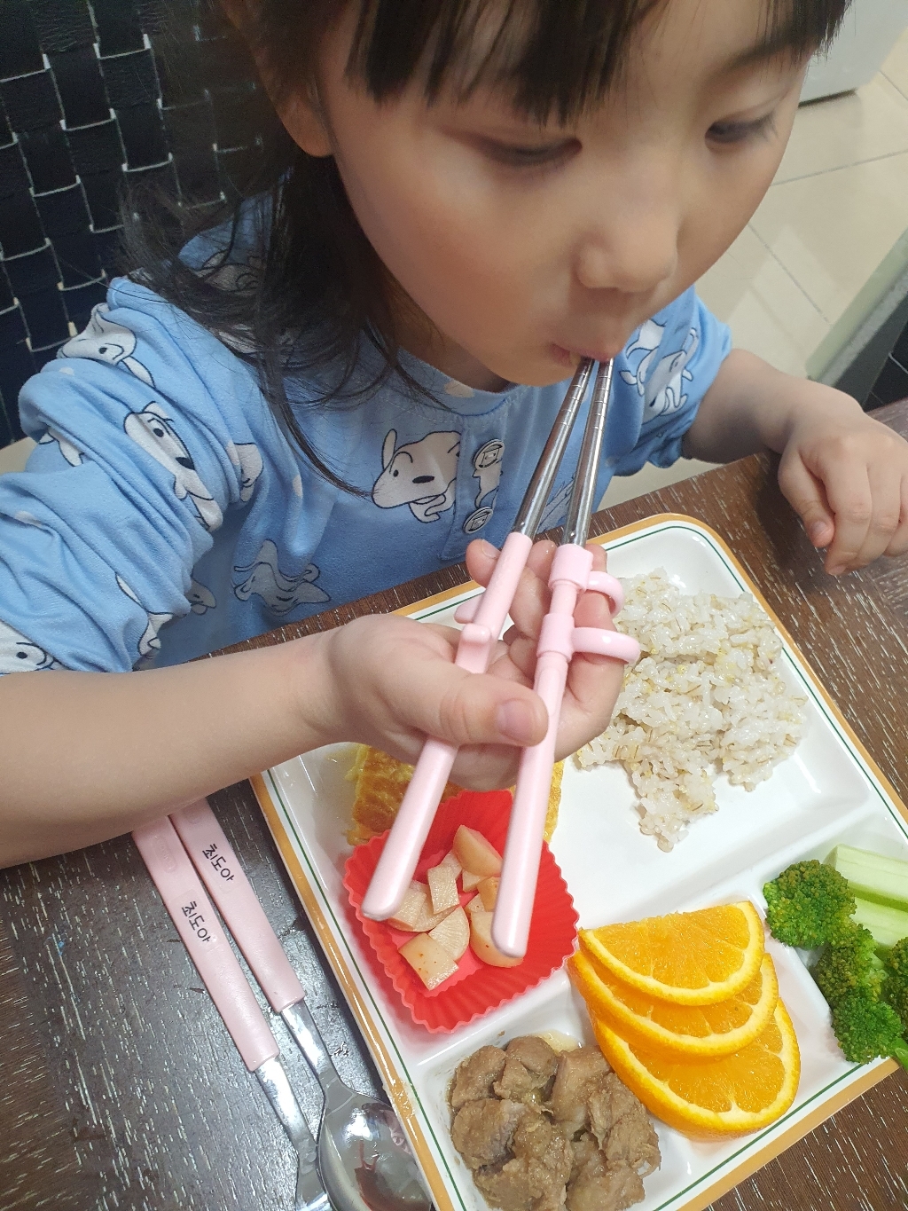 에디슨 2단계 스텐 젓가락 스푼 포크 케이스 세트 이미지 2