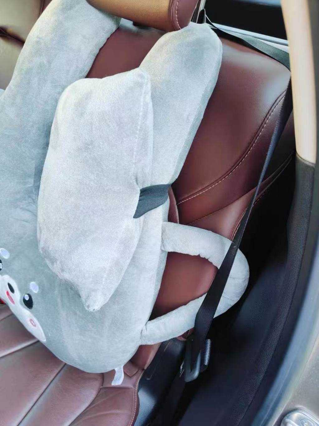 윈웨이 차량용 목꺽임방지 안전벨트쿠션 캐릭터바디쿠션 세트 이미지 3