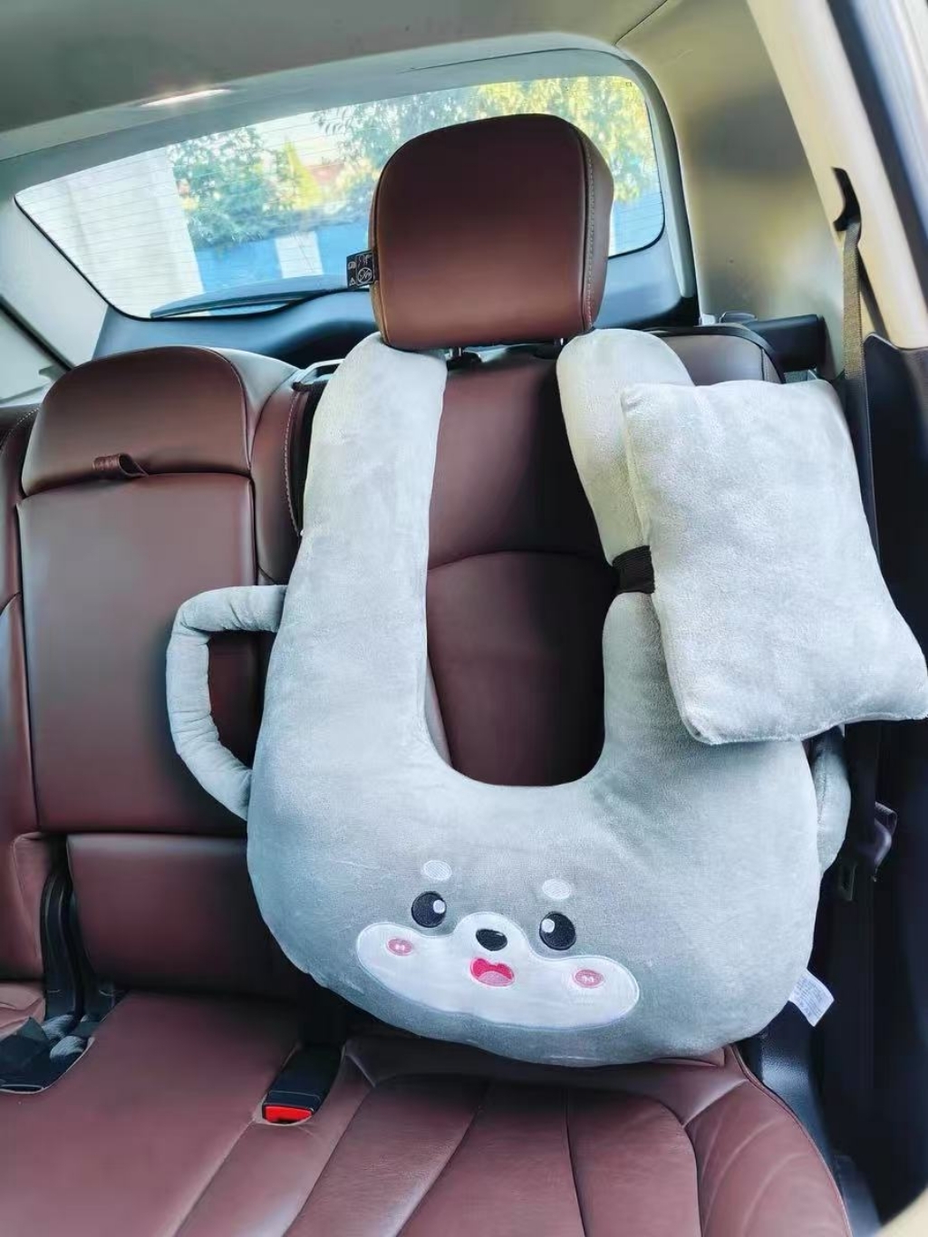 윈웨이 차량용 목꺽임방지 안전벨트쿠션 캐릭터바디쿠션 세트 실사용 후기 | 효과 있을까? - 상품 이미지 4
