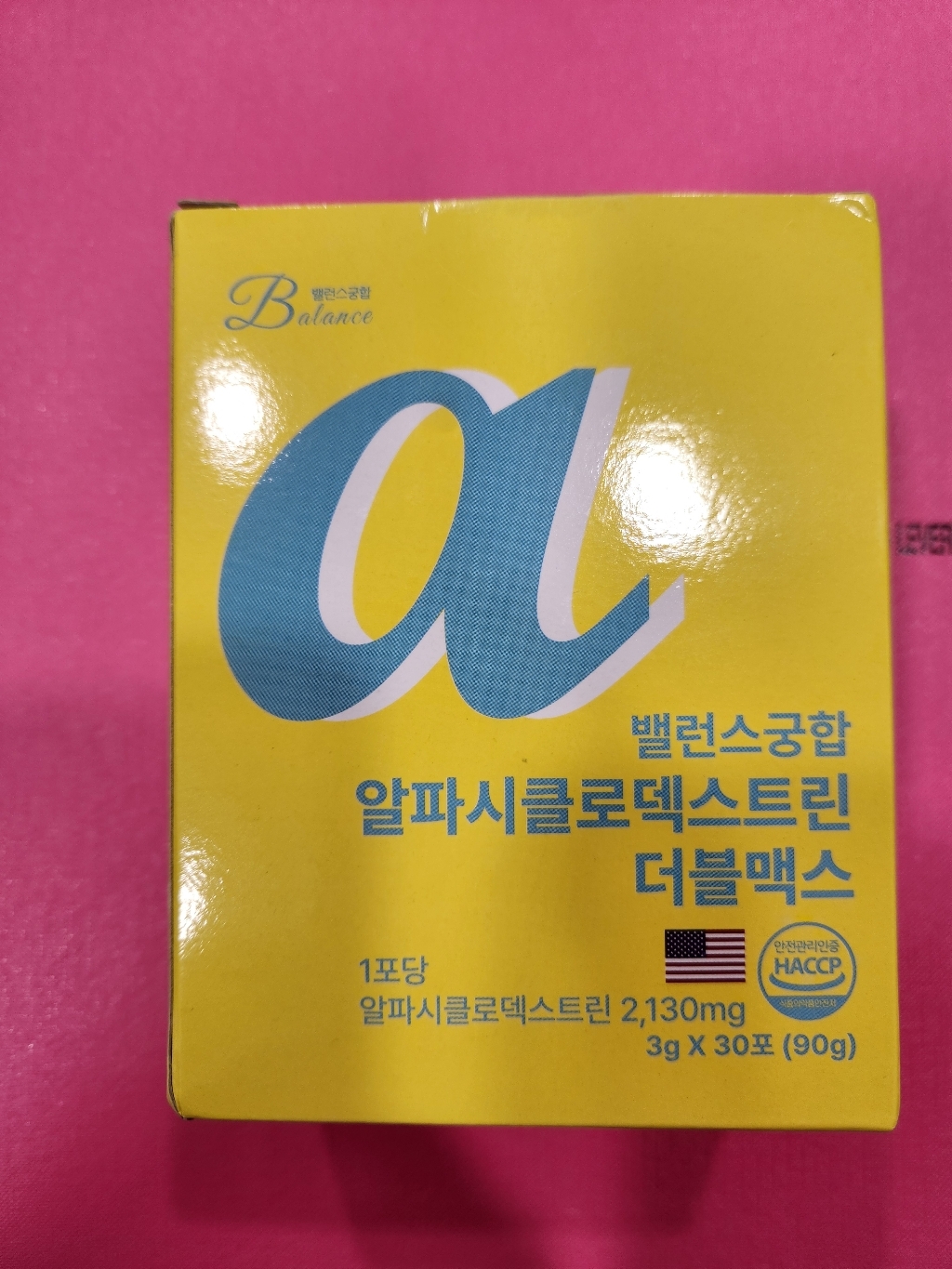 알파CD 분말 알파시클로덱스트린 밸런스궁합 알파 시디 사이클로덱스트린 난소화성말토덱스트린 30회분, 1개 이미지 2