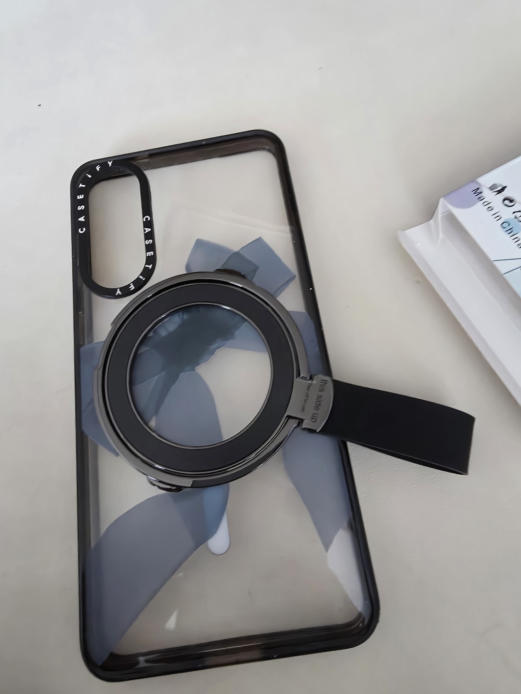 일상가득 올인원 360도 맥세이프 탈부착 휴대폰 그립 핑거링 거치대 실리콘 톡홀더 이미지 3