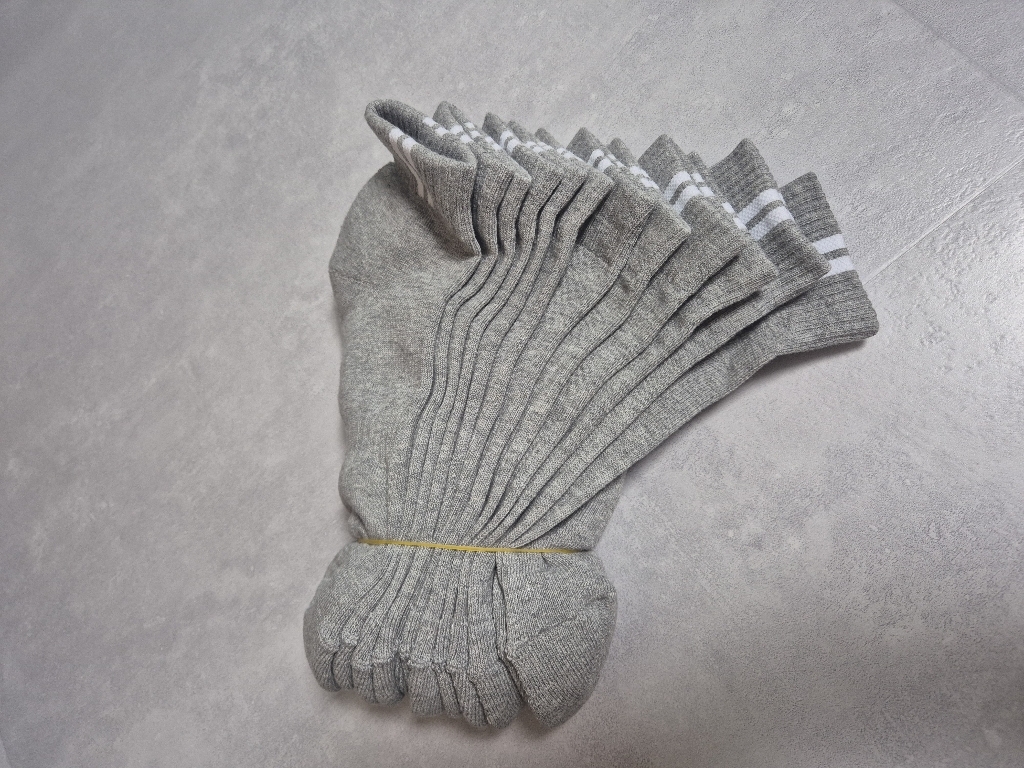 더베이직 남성용 국산 두꺼운 이중쿠션 챔프 스포츠 단목 양말 6켤레 이미지 3