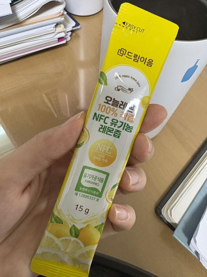 [대용량] 드림이음 오늘레몬 NFC 유기농 레몬즙 20g x 100포 2kg, 1박스 이미지 4
