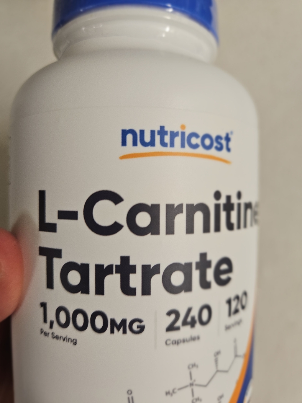 뉴트리코스트 L-카르니틴 타르트레이트 1000mg 캡슐 240정, 2개 맛있게 먹은 솔직 후기 - 상품 이미지 4