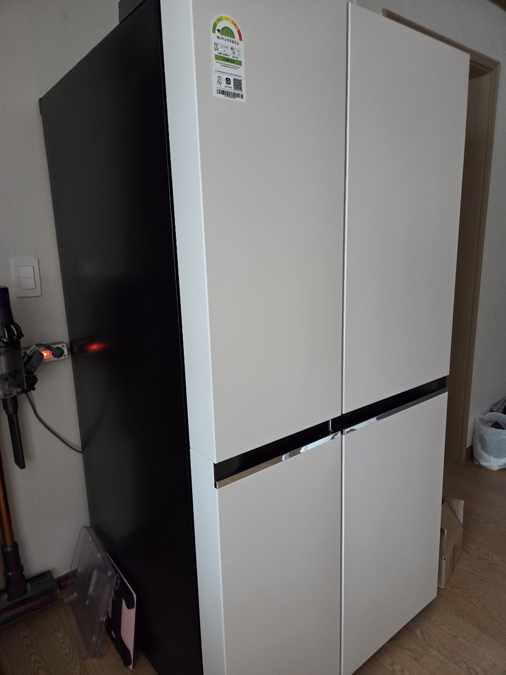 LG 디오스 AI 오브제컬렉션 냉장고 S834MEE111 베이지 1등급 ... 개봉기 | 실사용 후기 - 상품 이미지 4