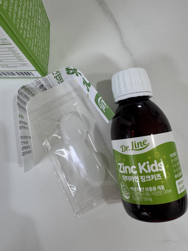 닥터라인 징크키즈 액상 아연 라임맛 120ml, 2개 맛있게 먹은 솔직 후기 - 상품 이미지 3