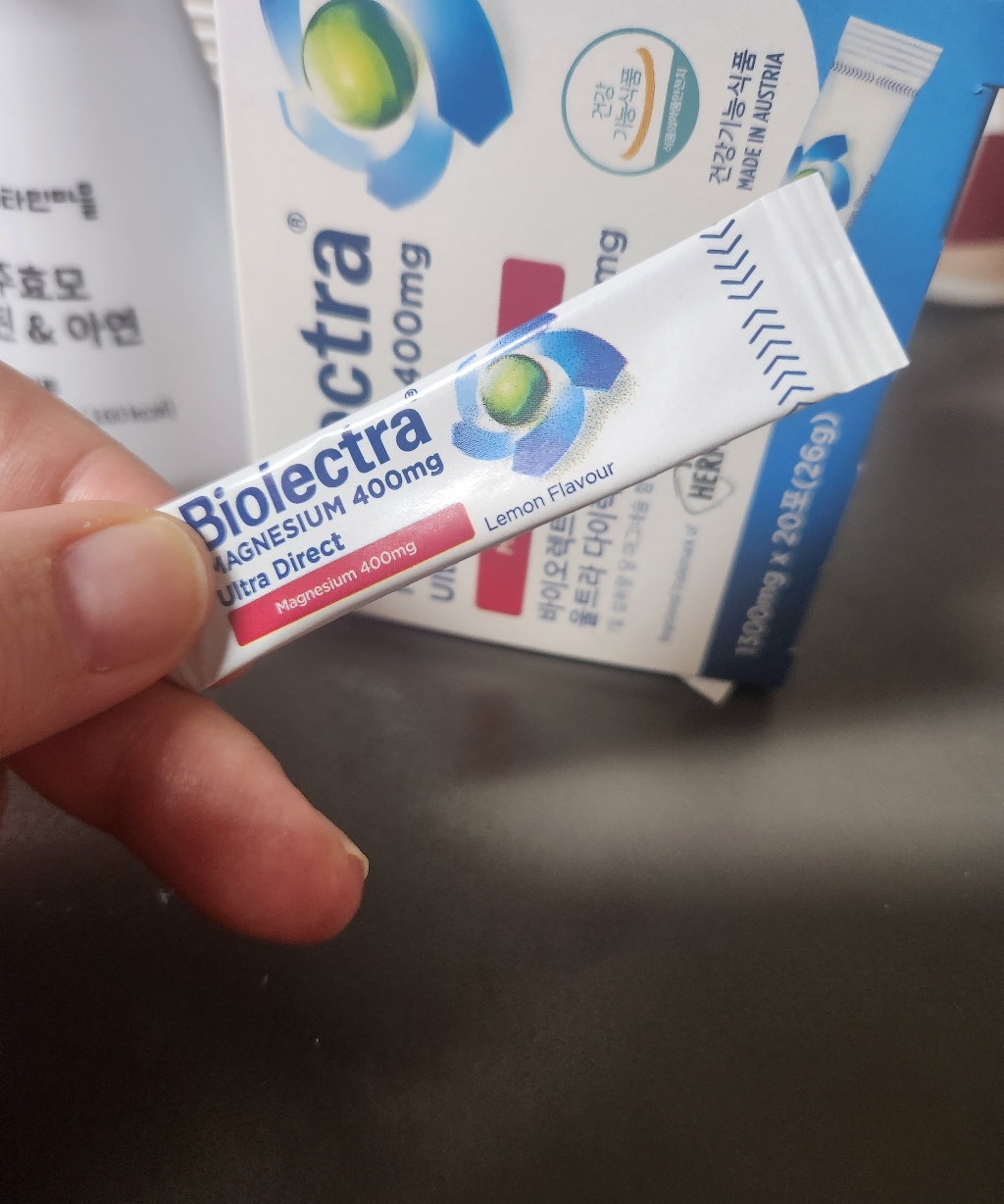 바이오렉트라 헤어메스 마그네슘 400 울트라 다이렉트 x 30포 맛있게 먹은 솔직 후기 - 상품 이미지 3