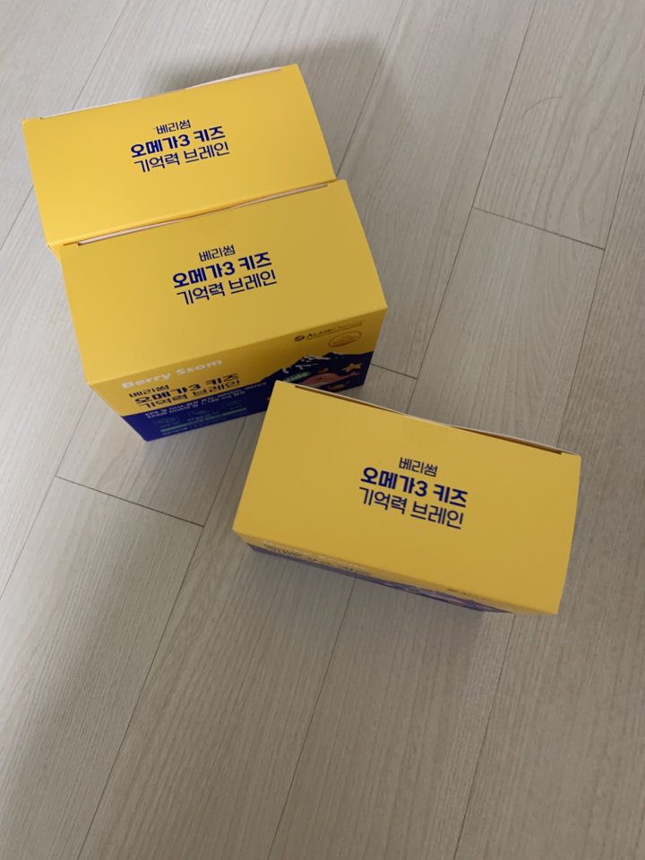 베리썸 키즈 오메가3 기억력 브레인 120정, 1박스 이미지 3