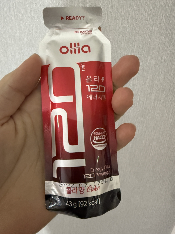올라 120 하이드로 에너지젤 콜라 마라톤 러닝 자전거 파워젤 10포 4... 맛있게 먹은 솔직 후기 - 상품 이미지 4