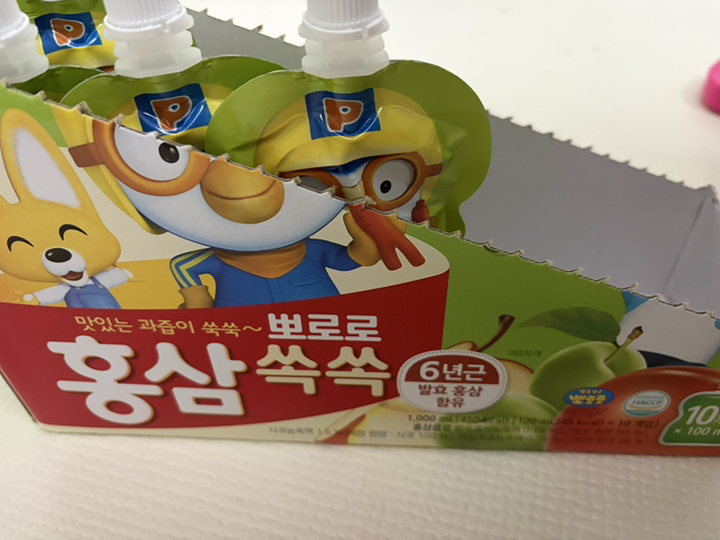 뽀로로 홍삼쏙쏙 100ml 오렌지+사과 매실+포도 블루베리 (총30개) ... 솔직 후기 | 실사용자 리뷰 분석 썸네일