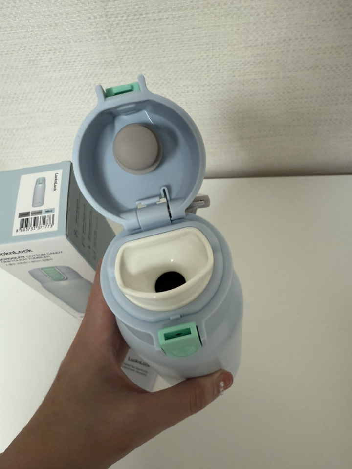 락앤락 스쿨핏 코튼캔디 원터치 텀블러 솔직 후기 | 실사용자 리뷰 분석 - 상품 이미지 3