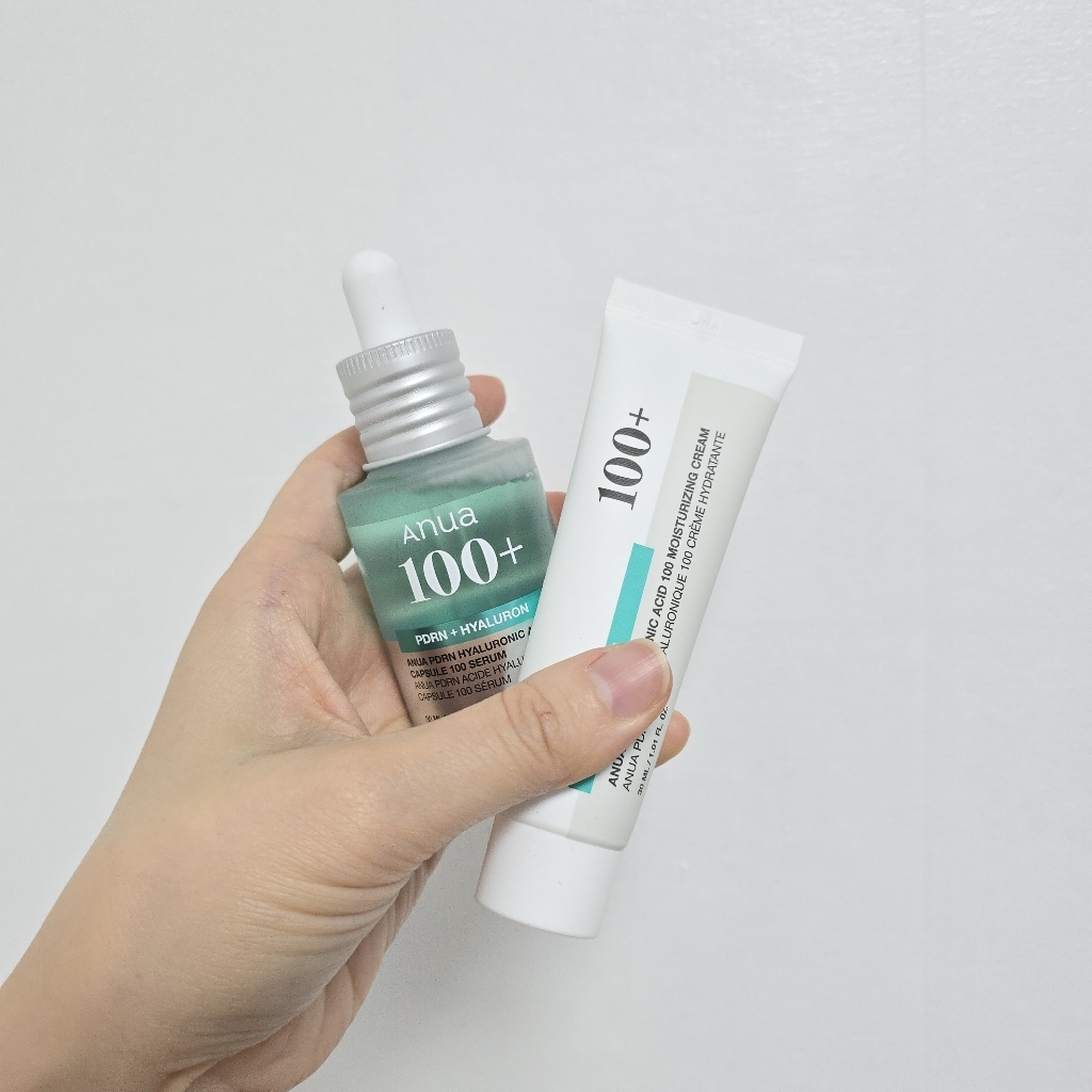 아누아 피디알엔 히알루론산 캡슐 100 세럼 30ml + 크림 30ml ... 솔직 후기 | 피부 타입별 분석 - 상품 이미지 1