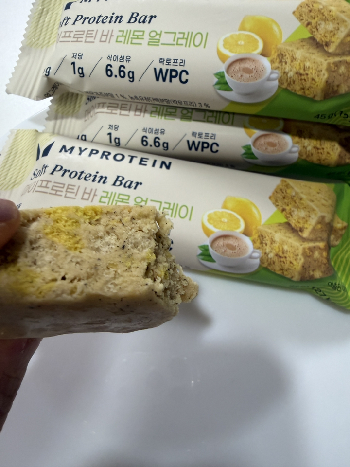 마이프로틴 소프트 단백질 바 레몬 얼그레이 45g, 10개 맛있게 먹은 솔직 후기 - 상품 이미지 3