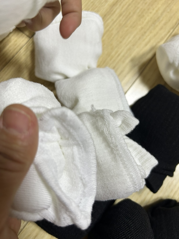 풋토피아 프리미엄 무지 장목 양말 20켤레 이미지 3